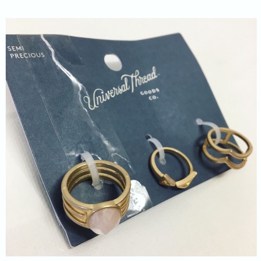 Universal Thread | BOHO 3-Set Semi Precious Rings - Picture 4 of 5